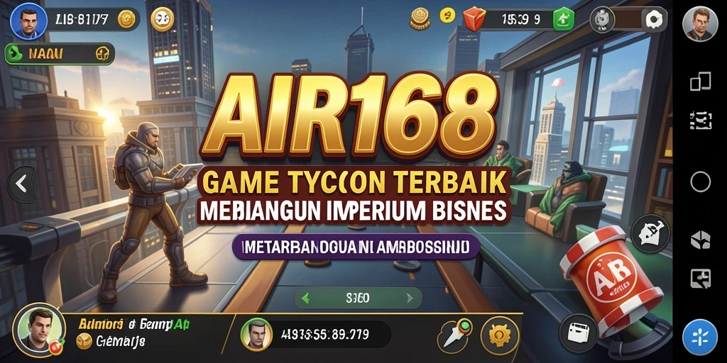Tampilan gameplay AIR168 dengan elemen Tycoon yang menarik.