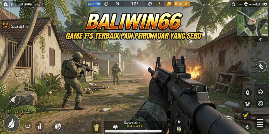 Screenshot dari gameplay BALIWIN66 menunjukkan aksi tembak-tembakan yang mendebarkan.