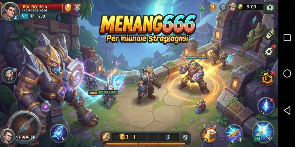 Tampilan gameplay seru di MENANG666 dengan pertempuran strategi.