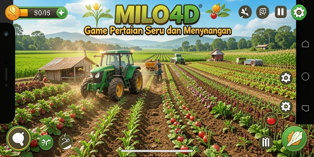 Screenshot gameplay <strong>MILO4D</strong> menunjukkan pengalaman bertani yang seru.