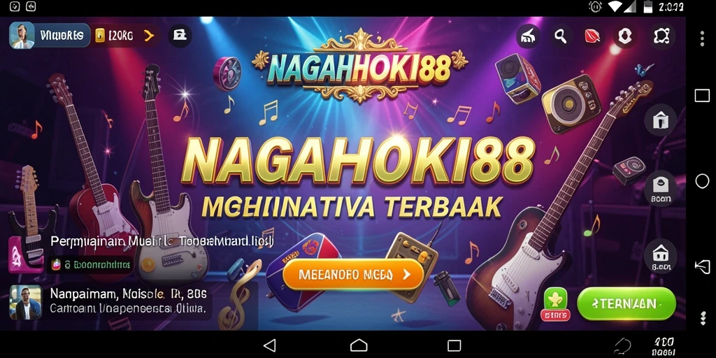 Screenshot NAGAHOKI88 menampilkan gameplay musik yang seru.