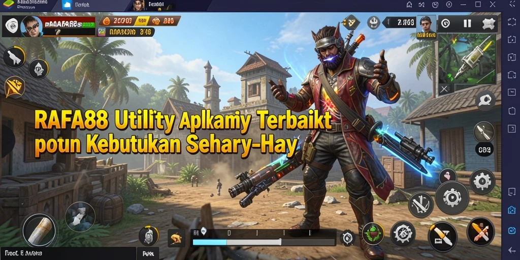Tampilan utama RAFA88 dengan fitur-fitur Utility yang menonjol.