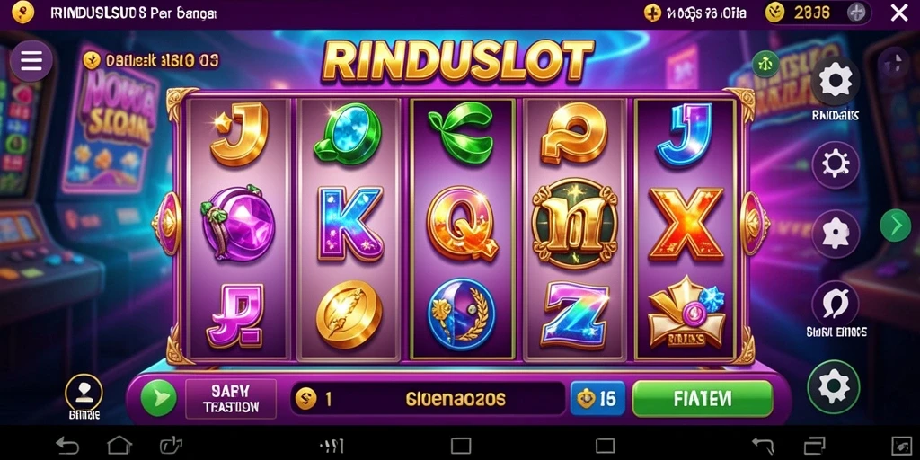 Tampilan gameplay RINDUSLOT yang menarik dan interaktif.