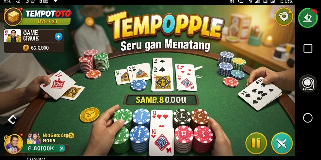 Tampilan gameplay Gaple yang seru dan interaktif.
